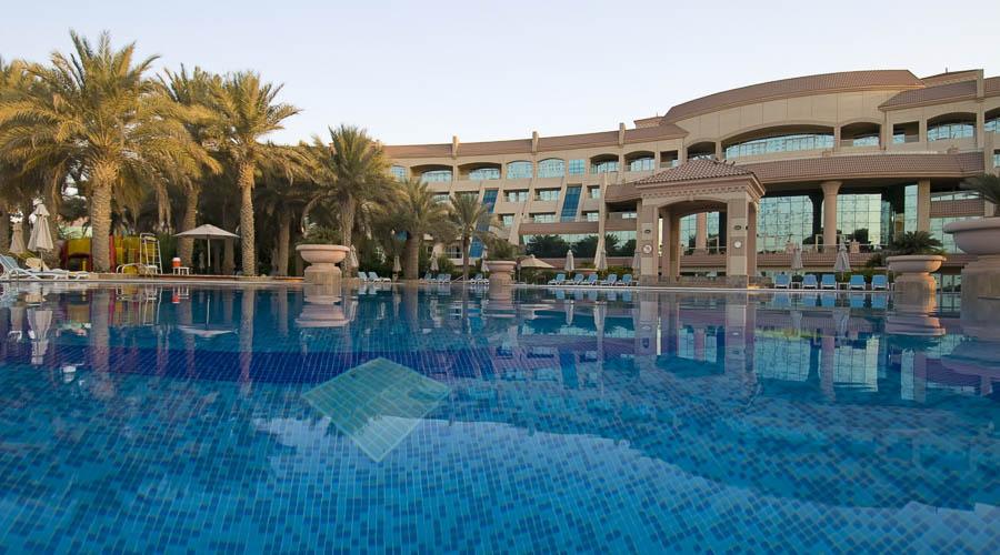 Main pool and front view of Al Raha