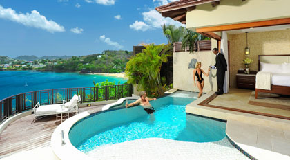 Sunset Bluff Millionaire Butler Villas Suite with Private Pool Sanctuary